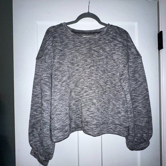 Madewell Sweaters - Madewell Heather Gray Cropped Sweater, Size L